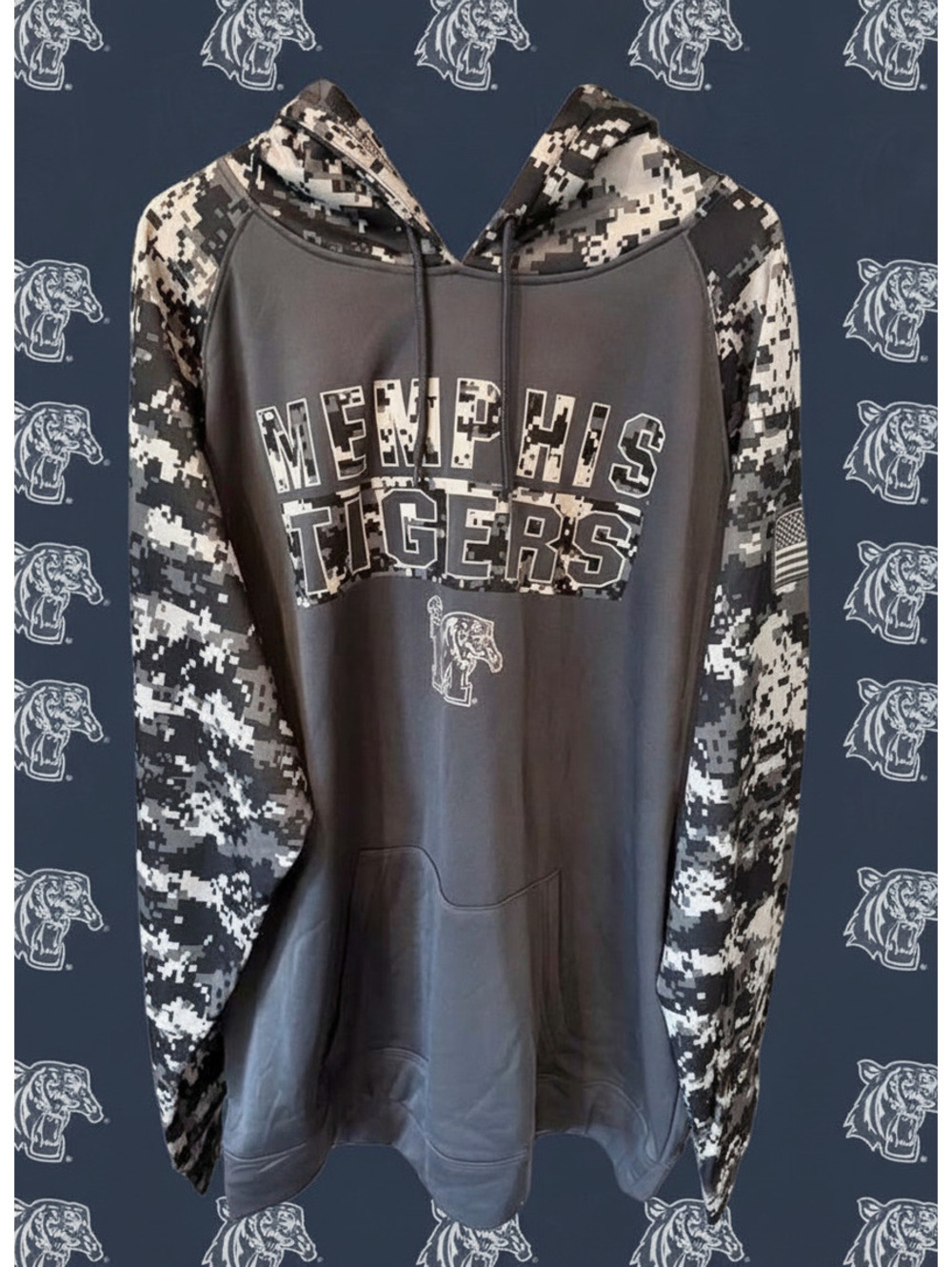 Memphis Tigers Digital Camo Hoodie- Men's 3XL